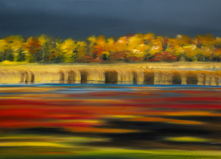 Painting | Autumn Drive 2, Ontario | oil on canvas | 20x28