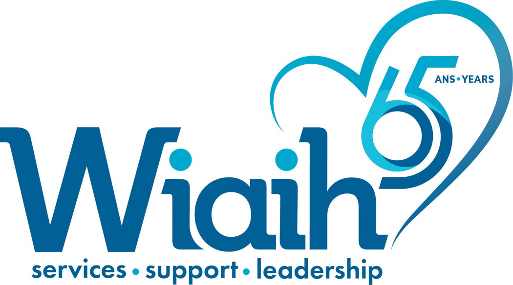 Wiaih logo, services, support, leadership, 65 years