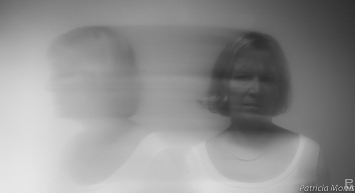 Long exposure digital double self portrait.