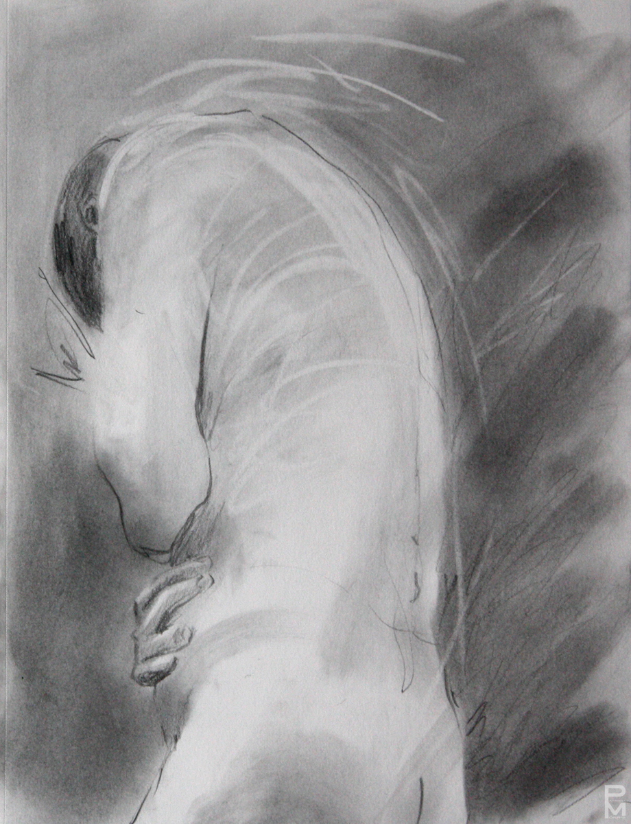 Male torso in motion