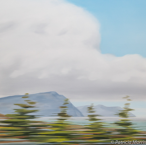 Coastal Drive, Newfoundland, oil on canvas