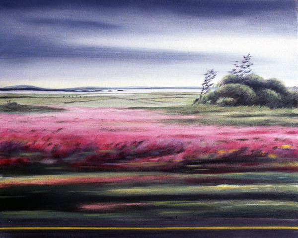 Fireweed 2, oil painting