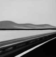 Gaspésie Drive IX, oil on board