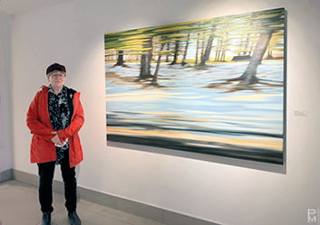Gallery installation shot of Studied Tranquility exhibition, Ottawa Art Gallery, Ottawa, Ontario